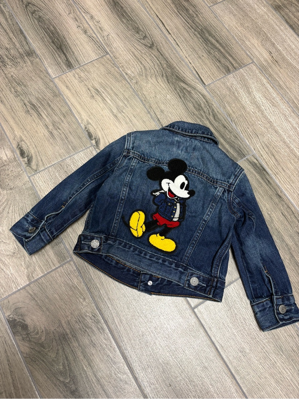 Baby Gap Disney Mickey Mouse Denim Jacket Toddler 18-24m NWT